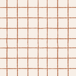 Garden Grid in Warm Terracotta