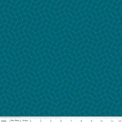 Wavy Grid in Teal