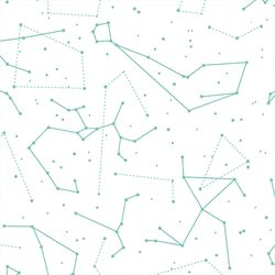Star Charts in Succulent on White