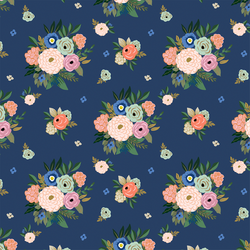 Small Deco Bouquet in Indigo Blue