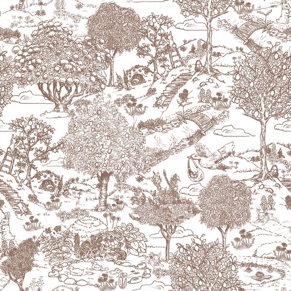 Playground Toile in Bark
