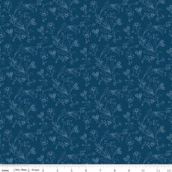 Flower Vines in Blue