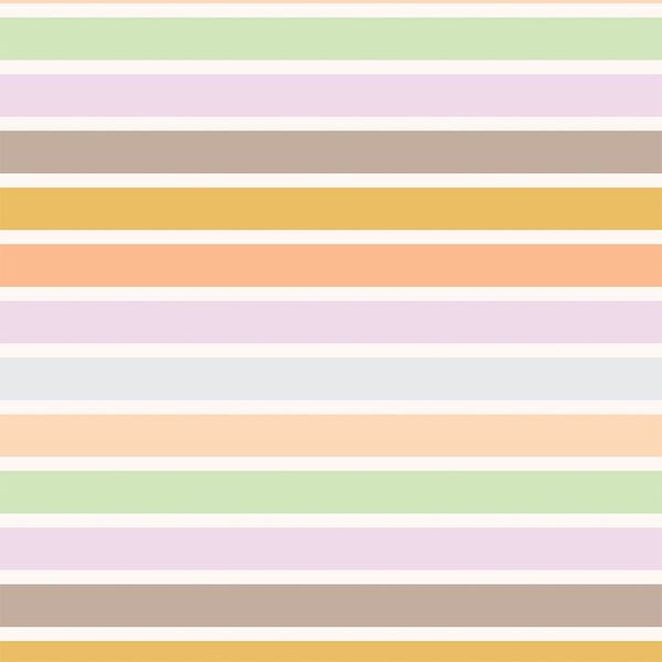 Boho Rainbow Stripe in Retro Sunshine