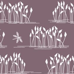 Reeds in Light Mulberry