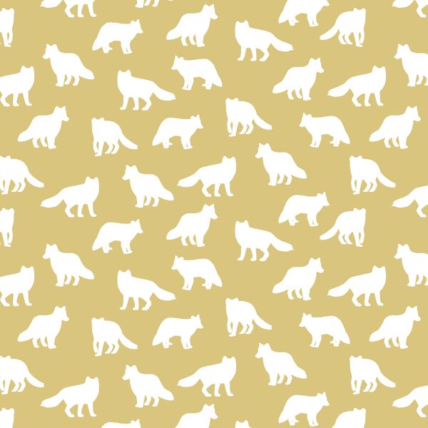 Little Fox Silhouette in Honey