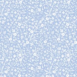 Tea Party Calico in London Blue