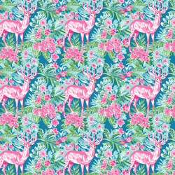Little Wild Deer in Tidal Blue