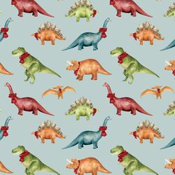 Dinos in Icy Blue