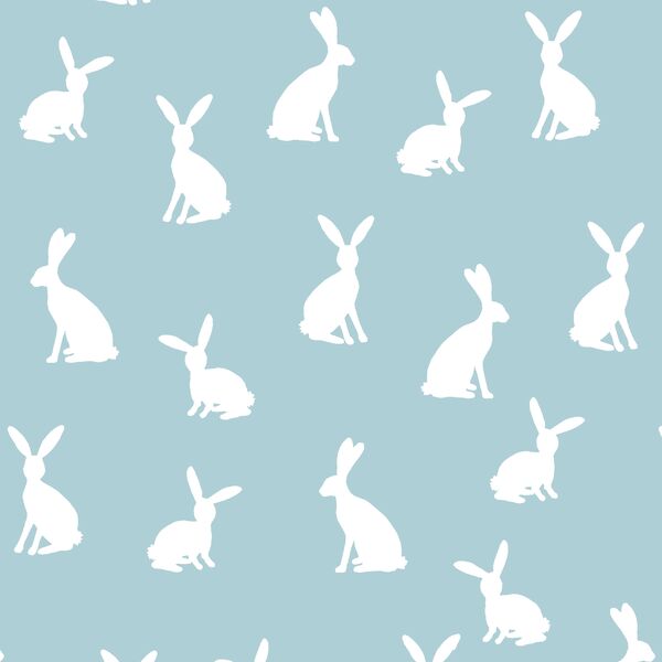 Cottontail Silhouette in Powder Blue