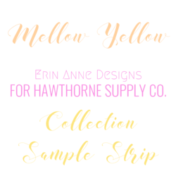 Mellow Yellow Sample Strip