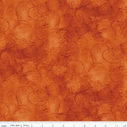 Painter's Watercolor Swirl in Pumpkin