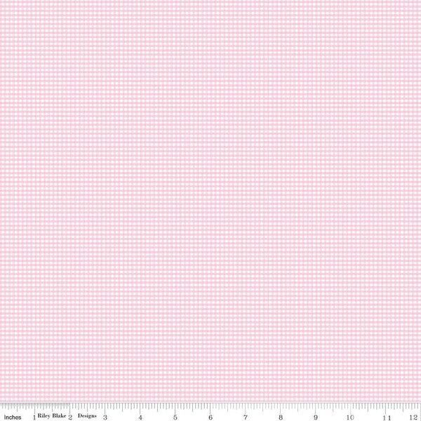 Micro Gingham in Peony