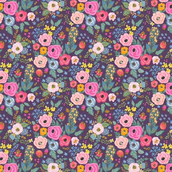 Little In The Garden in Aubergine