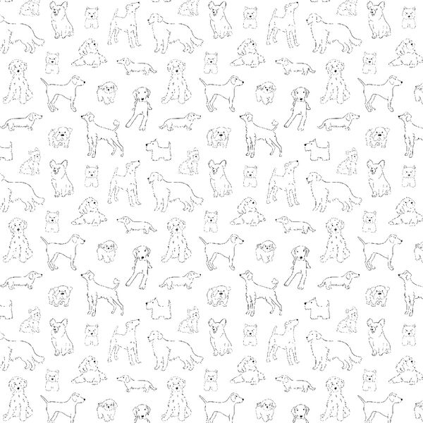 Little Dog Sketches in Notebook