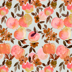 Autumn Apples in Mint Green