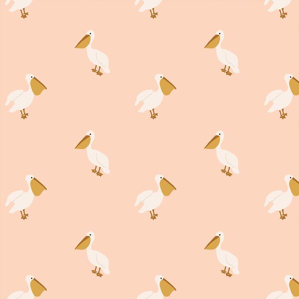 Boho Pelicans in Vintage Blush