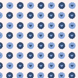 Linzer Cookies in True Blue