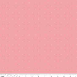 Bee Cross Stitch in Coral