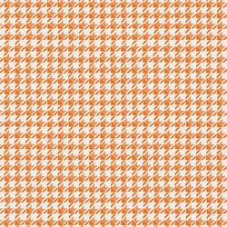Striped Houndstooth in Tangelo Orange