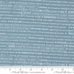 Buzz Words in Dark Blue