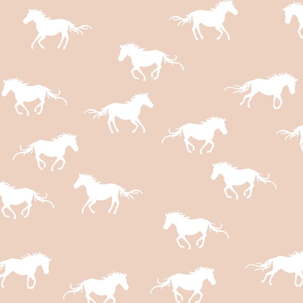 Horse Silhouette in Shell