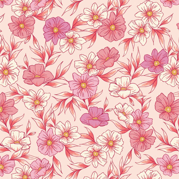Tinted Blooms in Blush