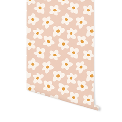 Retro Flowers in Pink