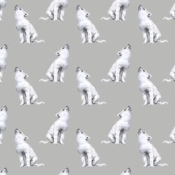 Little Arctic Wolf in Pebble