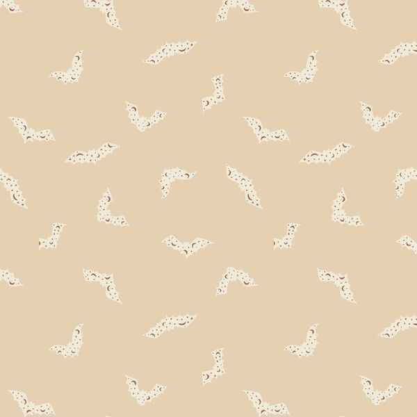 Halloween Bats in Light Beige