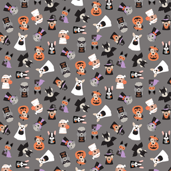 Small Costume Party in Gray