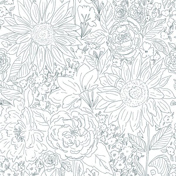 Paperie in Dark Blue on White