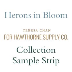 Herons in Bloom Sample Strip