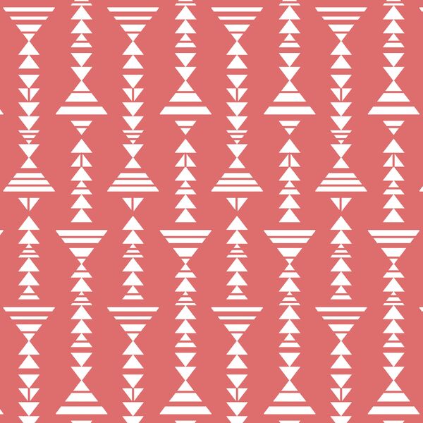 Little Tribal Stripe in Poppy