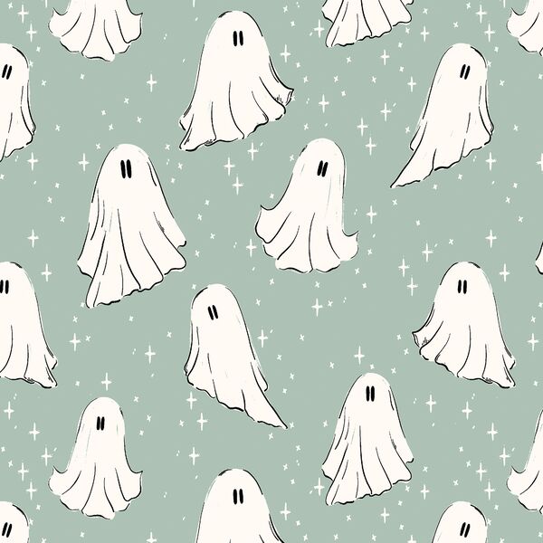 Ghosts in the Night in Mint Sky