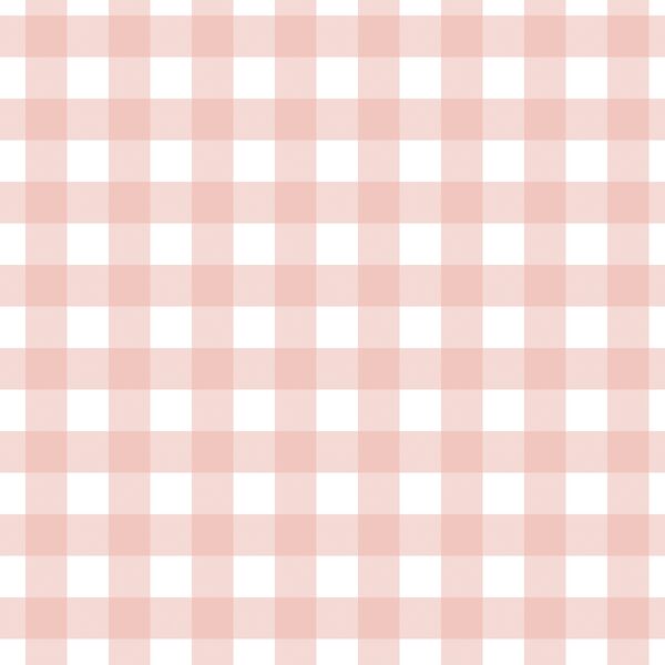 Gingham in Floral Pink