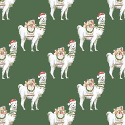 Little Festive Llama in Pine