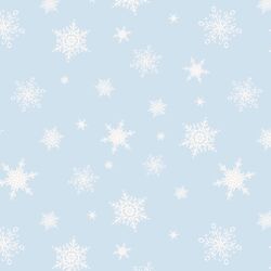 Snow is Falling in Powder Blue