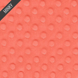 Minky Dimple Dot in Coral