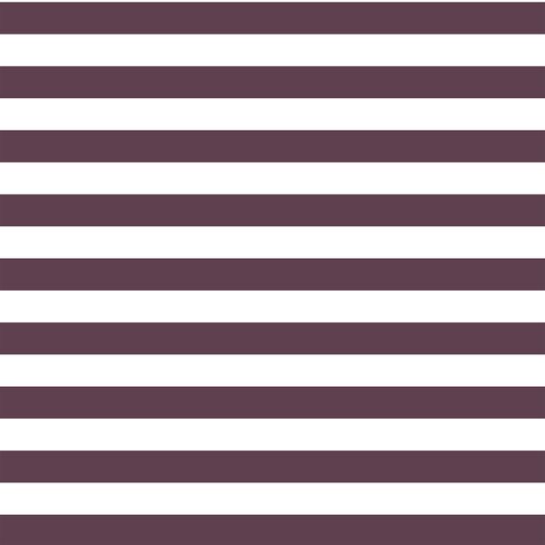 Horizontal Candy Stripe in Raisin