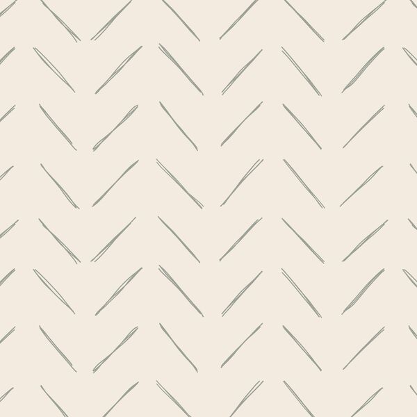 Chevron in Sage Green on Egret