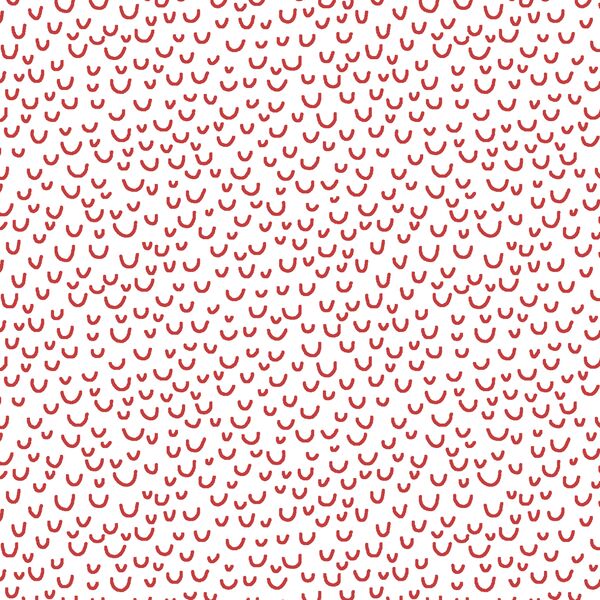 Doodle in Geranium on White