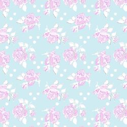 Little Rose Dot in Aqua