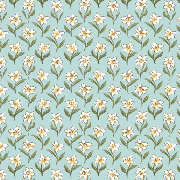 Lily in Aqua Blue