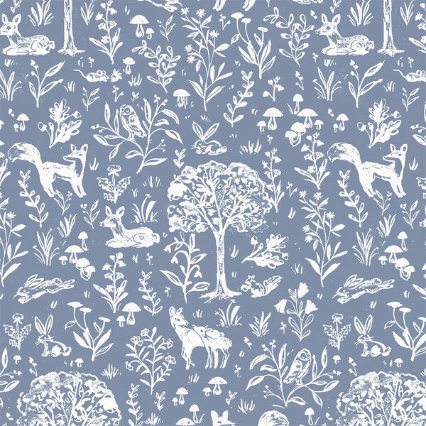 Meadow Nursery in Twilight Blue