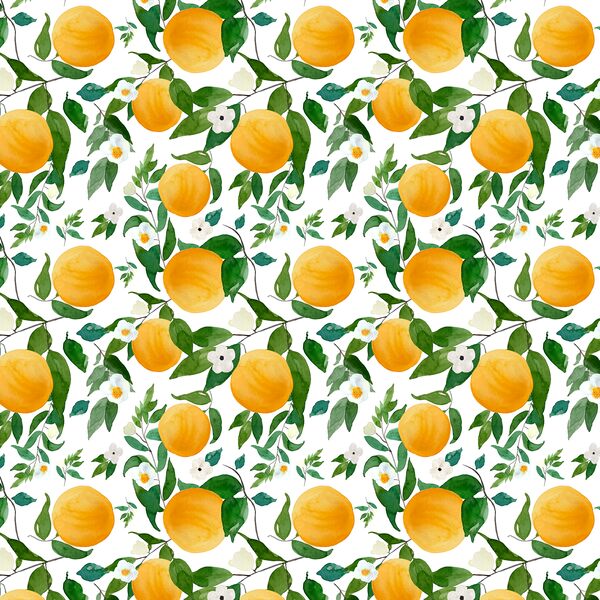 Small Oranges in White