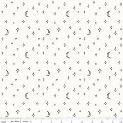 Stars and Moons in Vintage White
