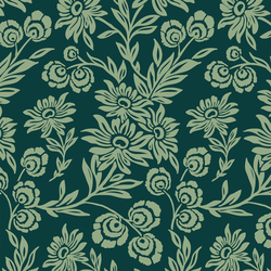Handpicked Daisies in Emerald