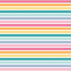 Small Mermaid Stripes in Rainbow