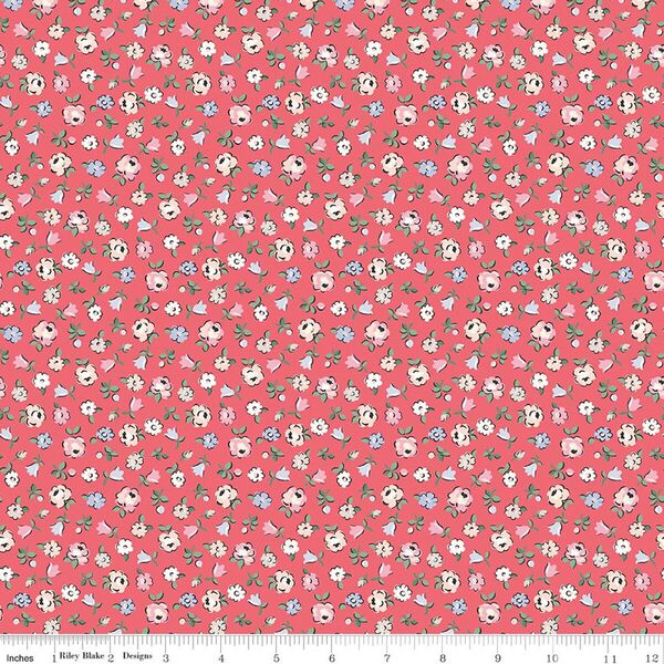 Ditsy in Floral Red