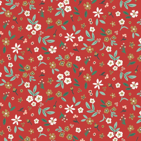 Holiday Floral in Molten Lava